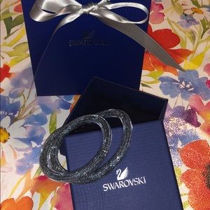 Swarovski Stardust blue wrap bracelet/choker